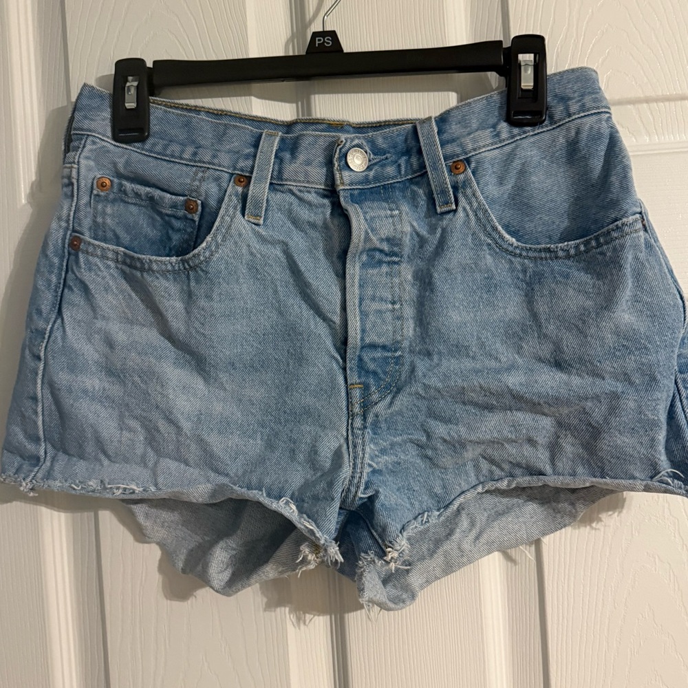 Levi's Light Blue Jean Shorts